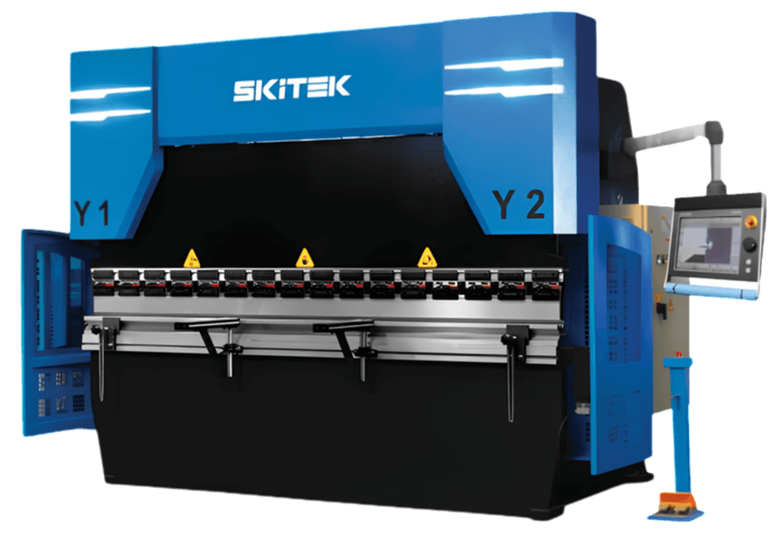 Skitek CNC press brake from the Orbit Laser Cutting brochure