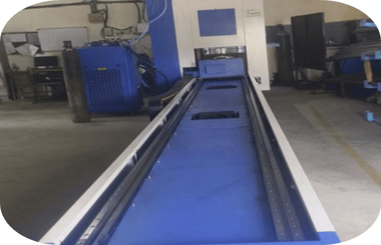 CNC tube laser cutting machine shown in the Orbit Laser Cutting brochure