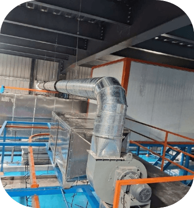 Industrial ducting image shown in the Orbit Laser Cutting brochure