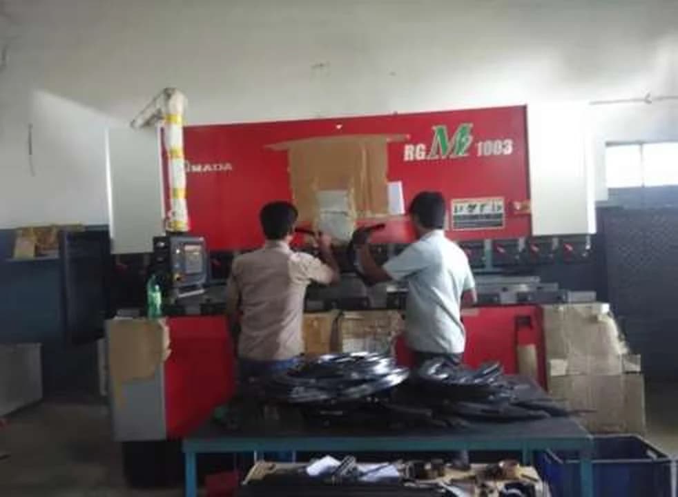 Orbit Laser Cutting team working on the shop floor in Hosur